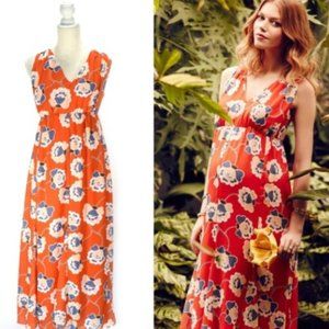 A PEA IN THE POD Open Back Maternity Maxi Dress